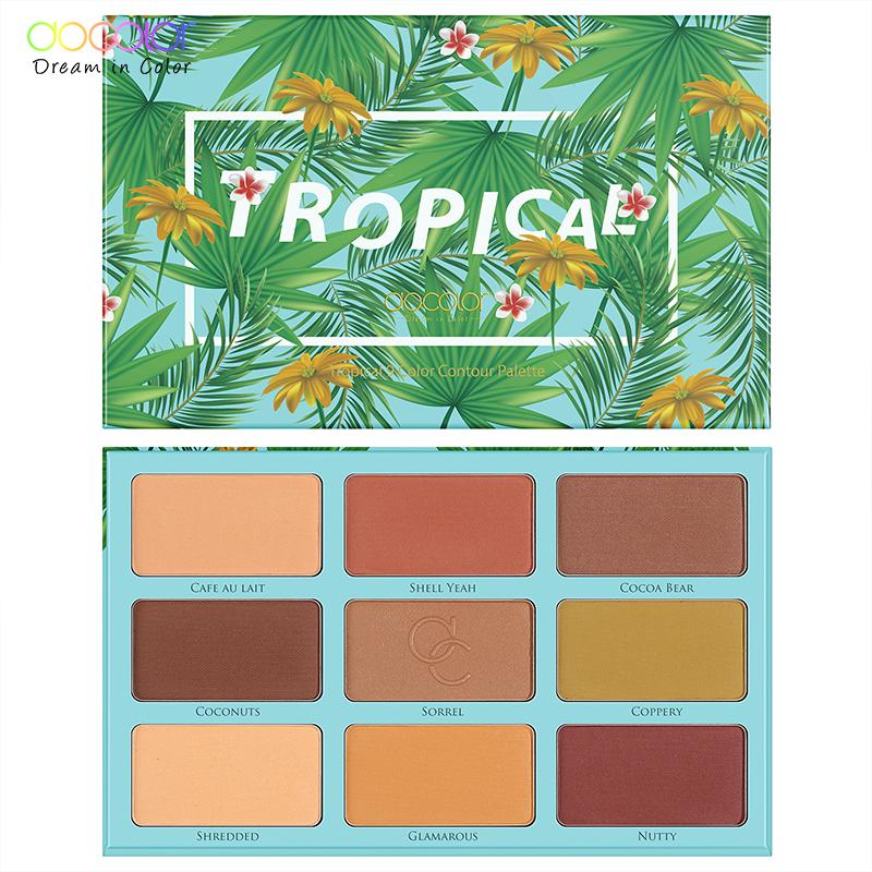 Docolor 9 Farben Lidschatten-Palette Langlebig Wasserdicht Puder Schimmer Lidschatten Make-up-Palette Frauen Schönheit Kosmetik Set 9 Color Eye Shadow