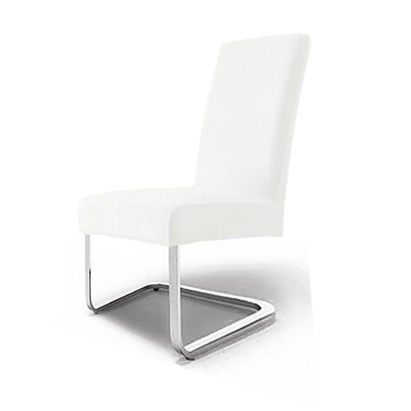 Verdickter Silberfuchs-Fleece Stuhlbezug Schwanenfleece Elastisch Zuhause Hotel Esszimmerstuhl Staubschutz Stuhlbezug Hoher Anspruch middle back (chair back does not exceed 60cm)