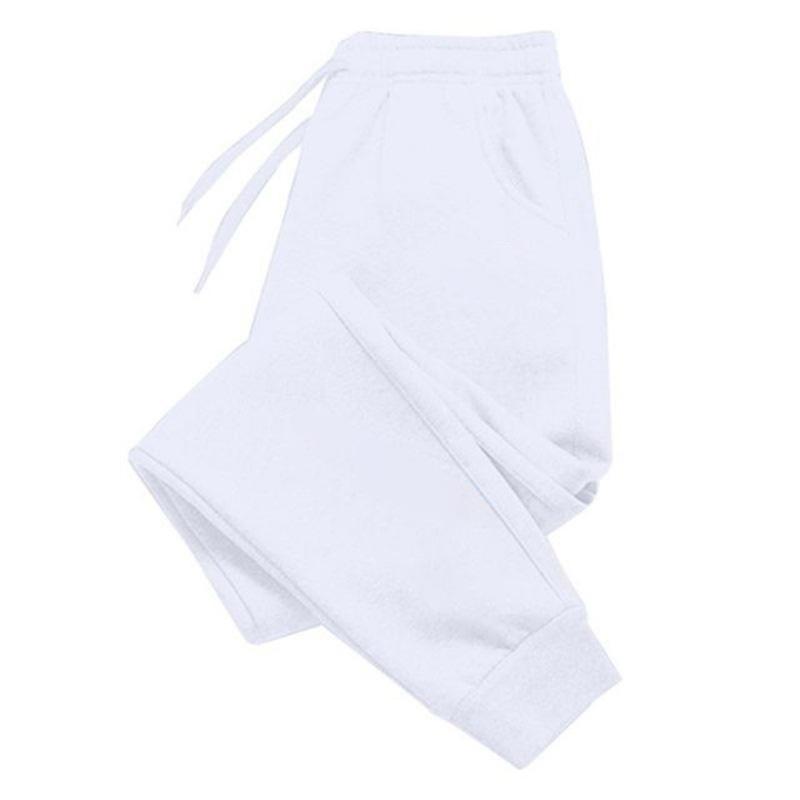 Jogginghose Casual Lange Hose Joggers Hose Lose Hose Sport Fitness Hose S weiß