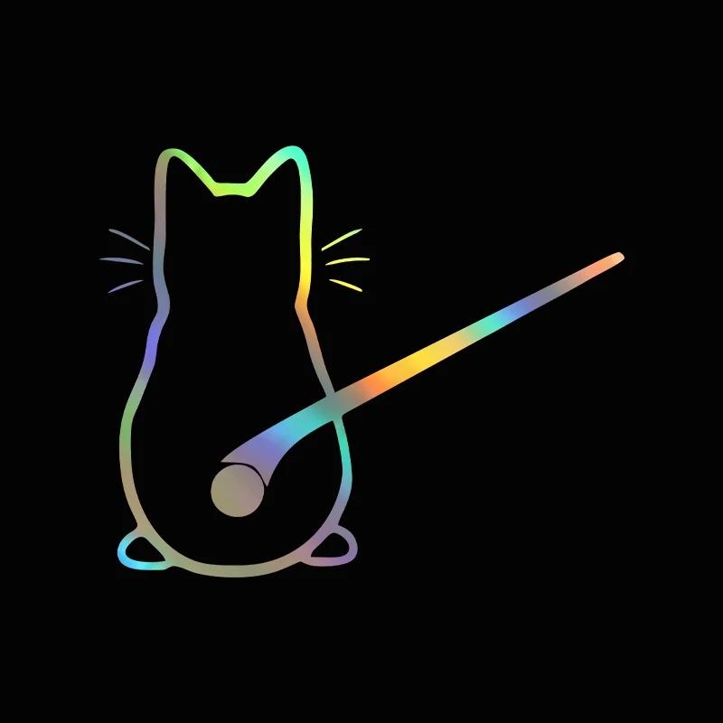 Lustige Katze Auto Aufkleber Auto Körper Fenster Hinten Glas Auto Dekoration Auto Styling Aufkleber Und Abziehbilder 25x20cm bunt