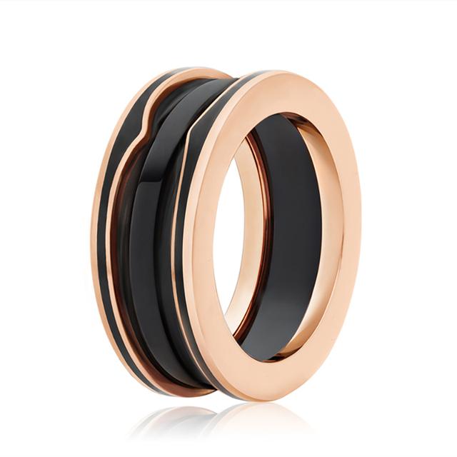 Original Design Paare 925 Sterling Silber vergoldet Keramik Ringe für Männer und Frauen Vielseitige Mode Luxus Schmuck Geschenke 6