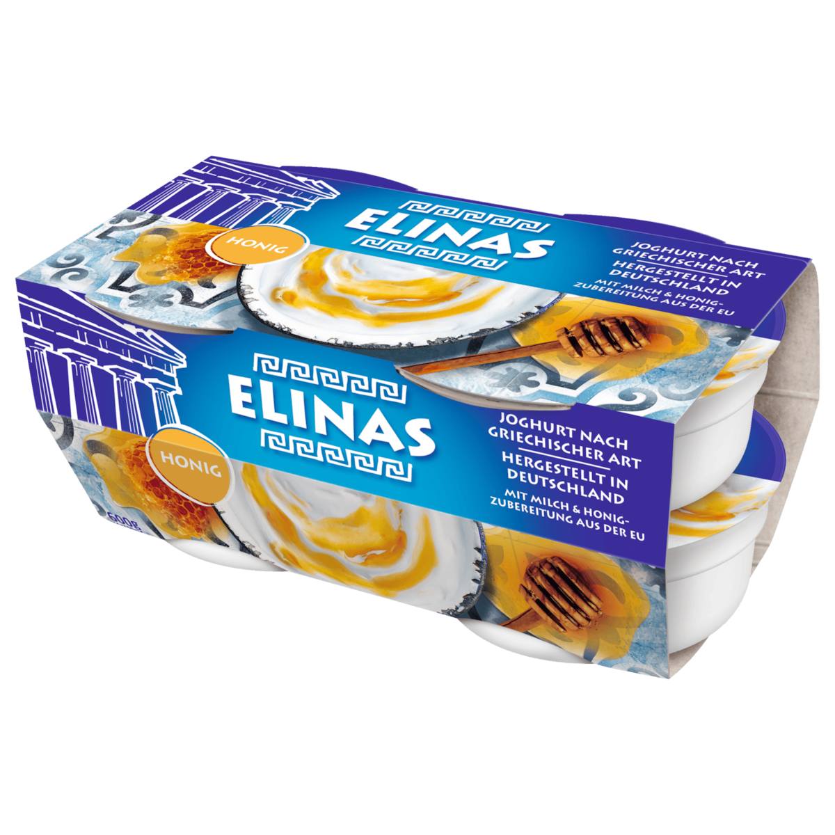 Elinas Joghurt Griechischer Art Honig 4x150g