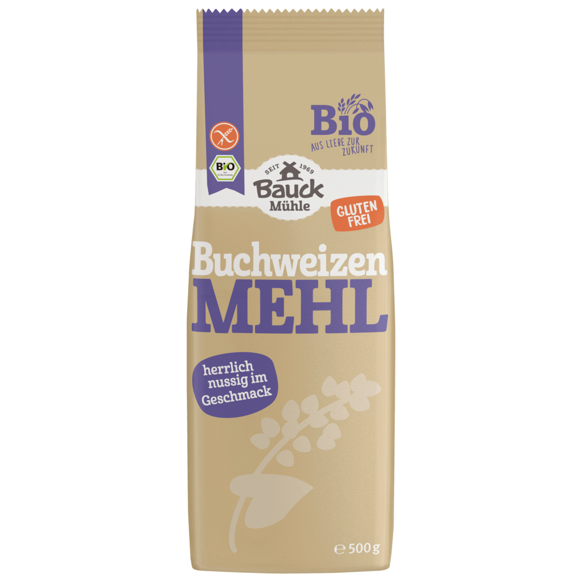 Bauck Mühle Bio Buchweizen Mehl glutenfrei 500g