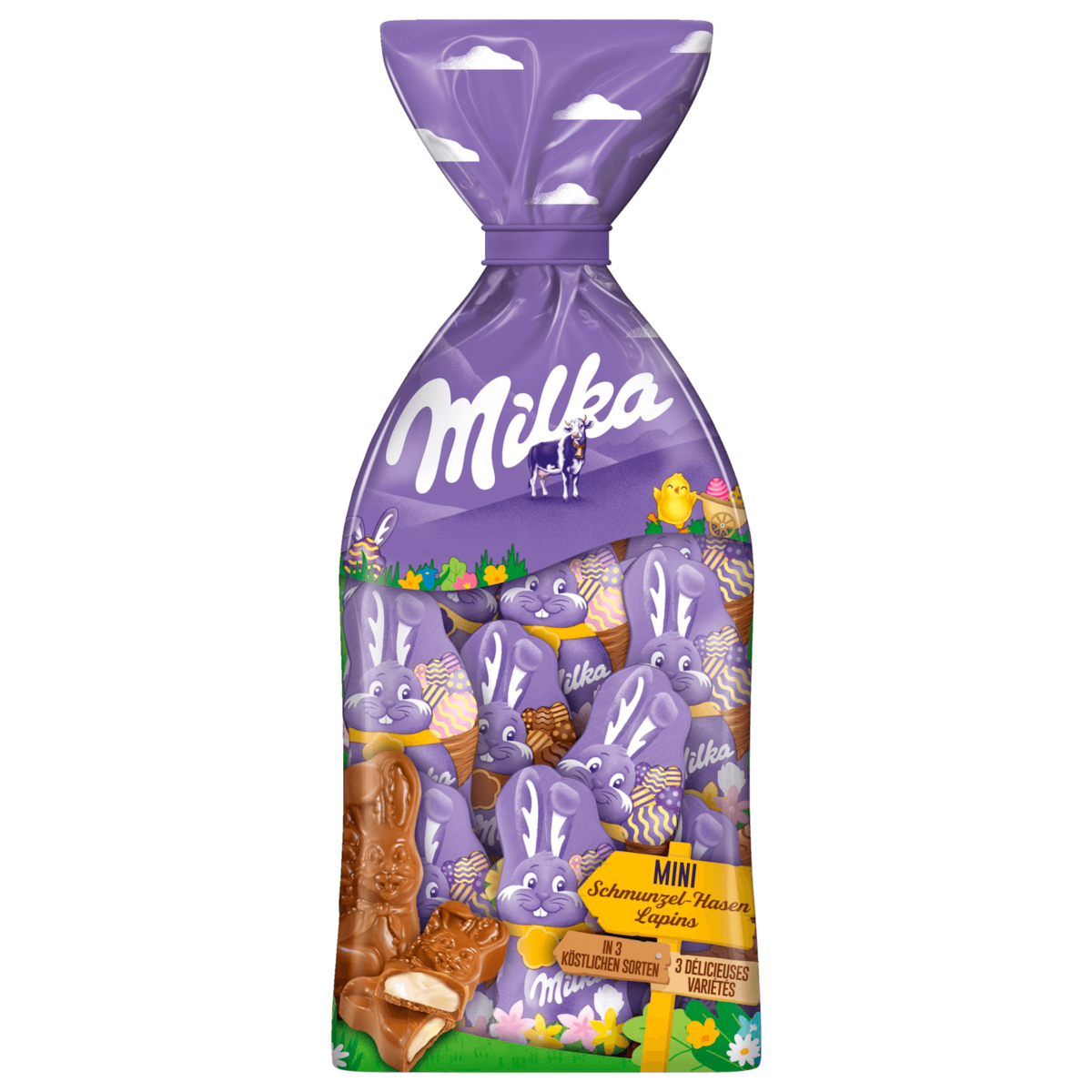 Milka Mini Oster-Schmunzelhasen 3 Sorten 120g