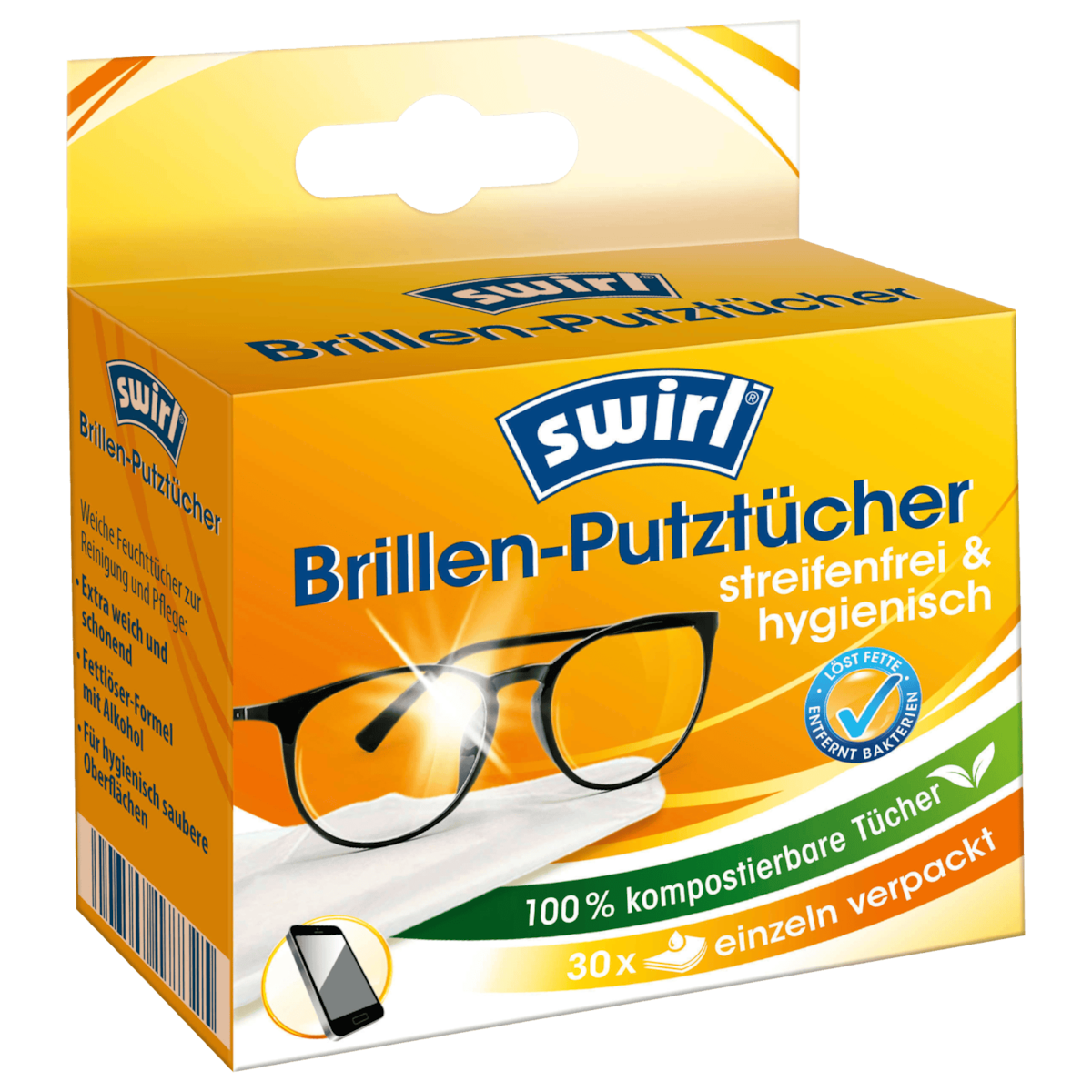 Swirl Brillen-Putztücher 30 Stück