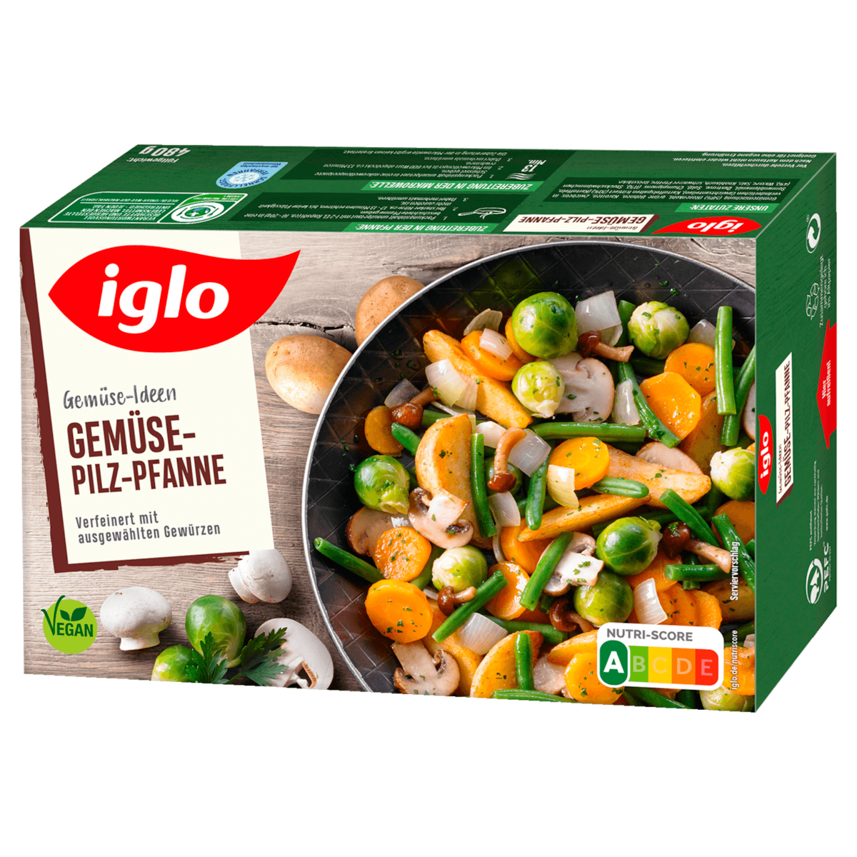Iglo Gemüse Ideen Gemüse-Pilz-Pfanne 480g