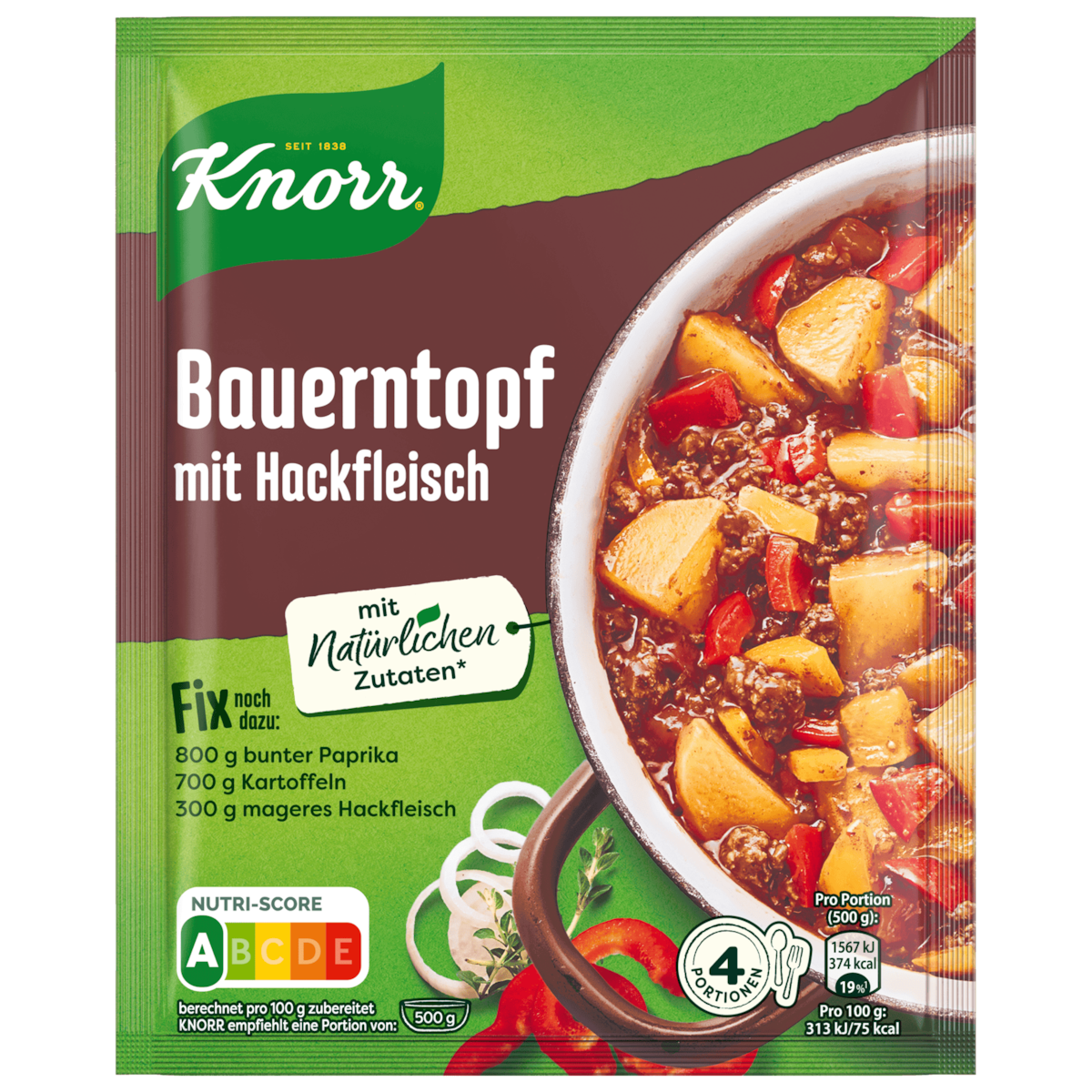Knorr Fix Bauern-Topf mit Hackfleisch 4 Portionen