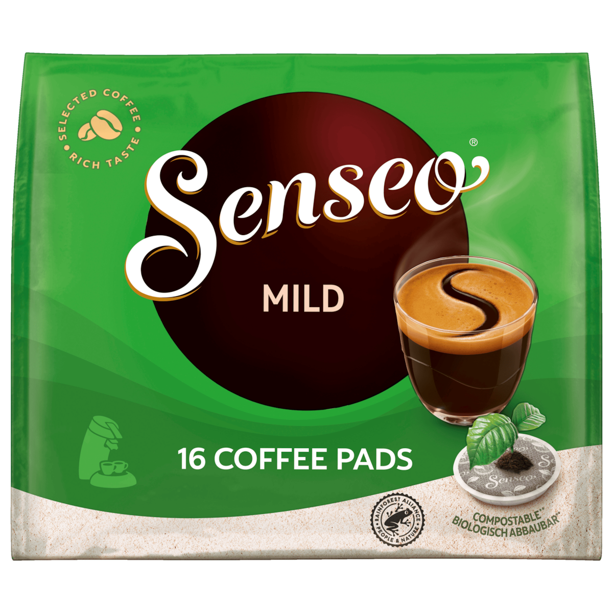 Senseo Kaffeepads Mild 111g, 16 Pads