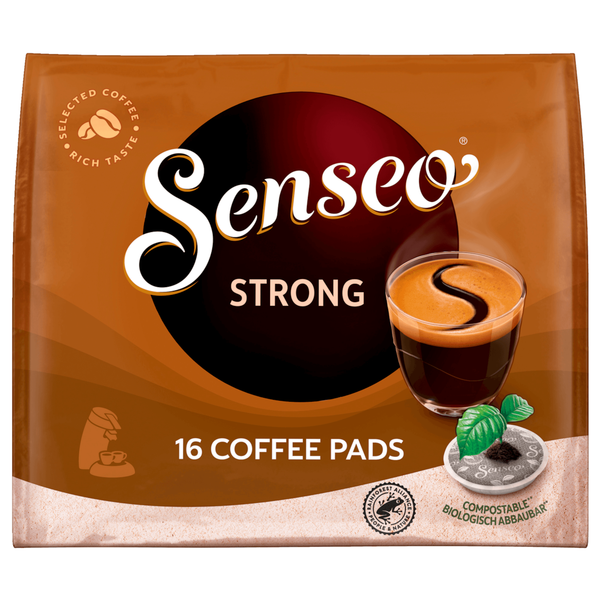 Senseo Kaffeepads Strong 111g, 16 Pads