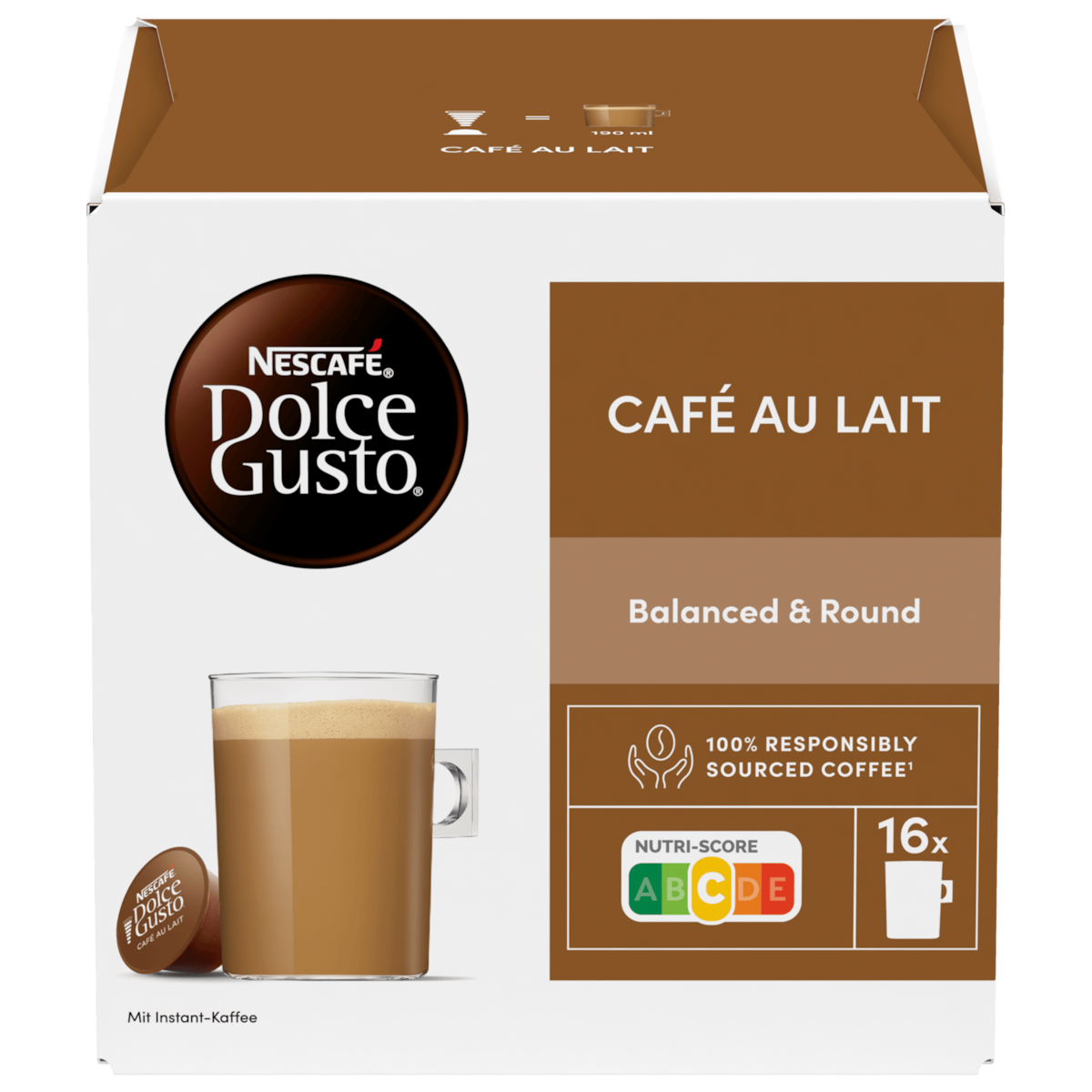 Nescafé Dolce Gusto Café Au Lait 160g,16 Kapseln