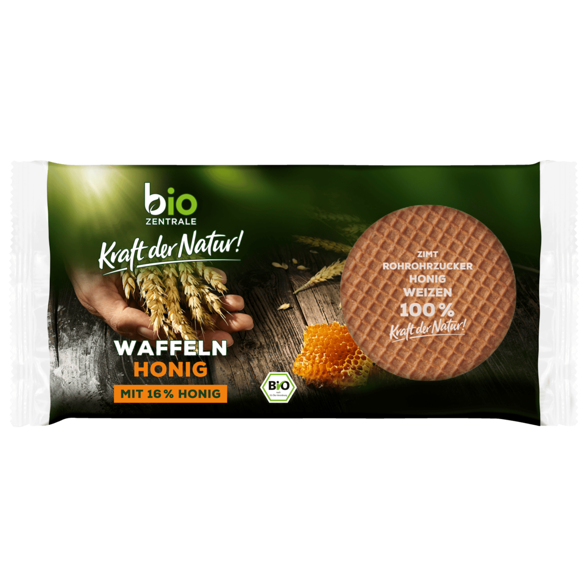 Biozentrale Bio Honig-Waffeln 175g