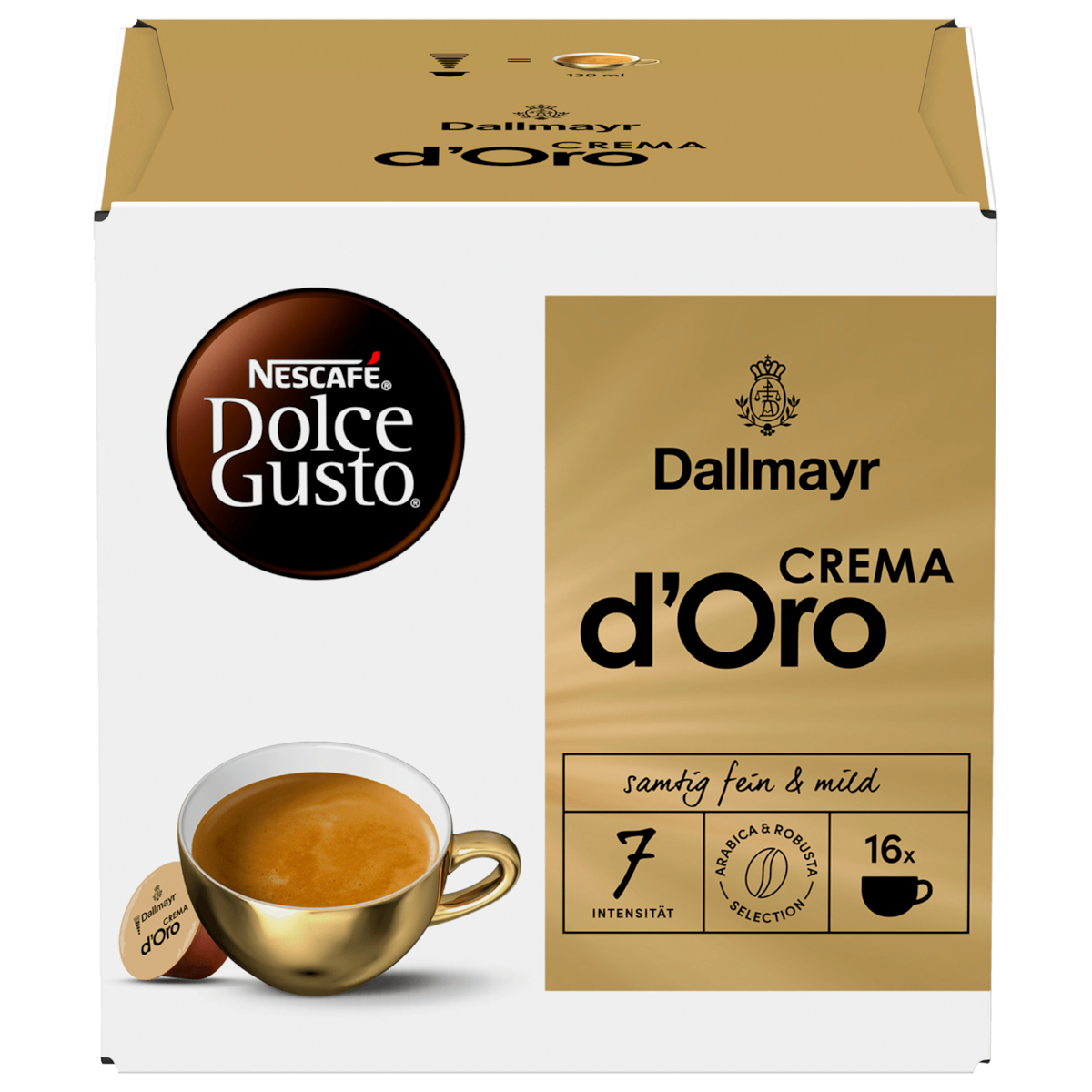Nescafé Dolce Gusto Dallmayr Crema d'Oro 120g, 16 Kapseln