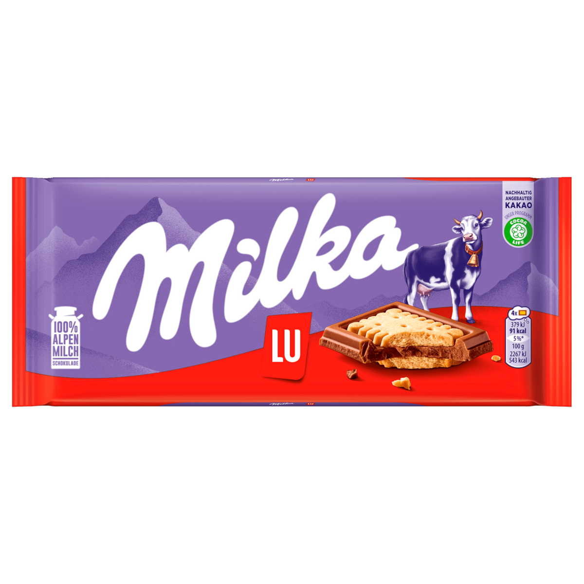 Milka Schokolade Lu Kekse 87g