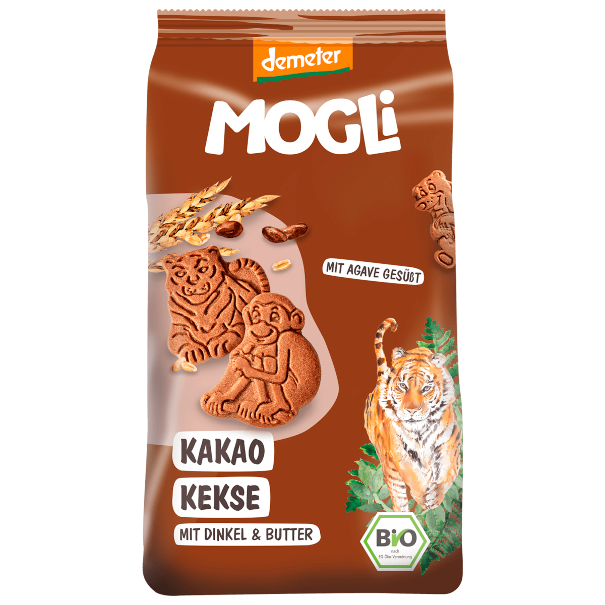 Mogli Bio Demeter Kakao Kekse mit Dinkel und Butter 125g