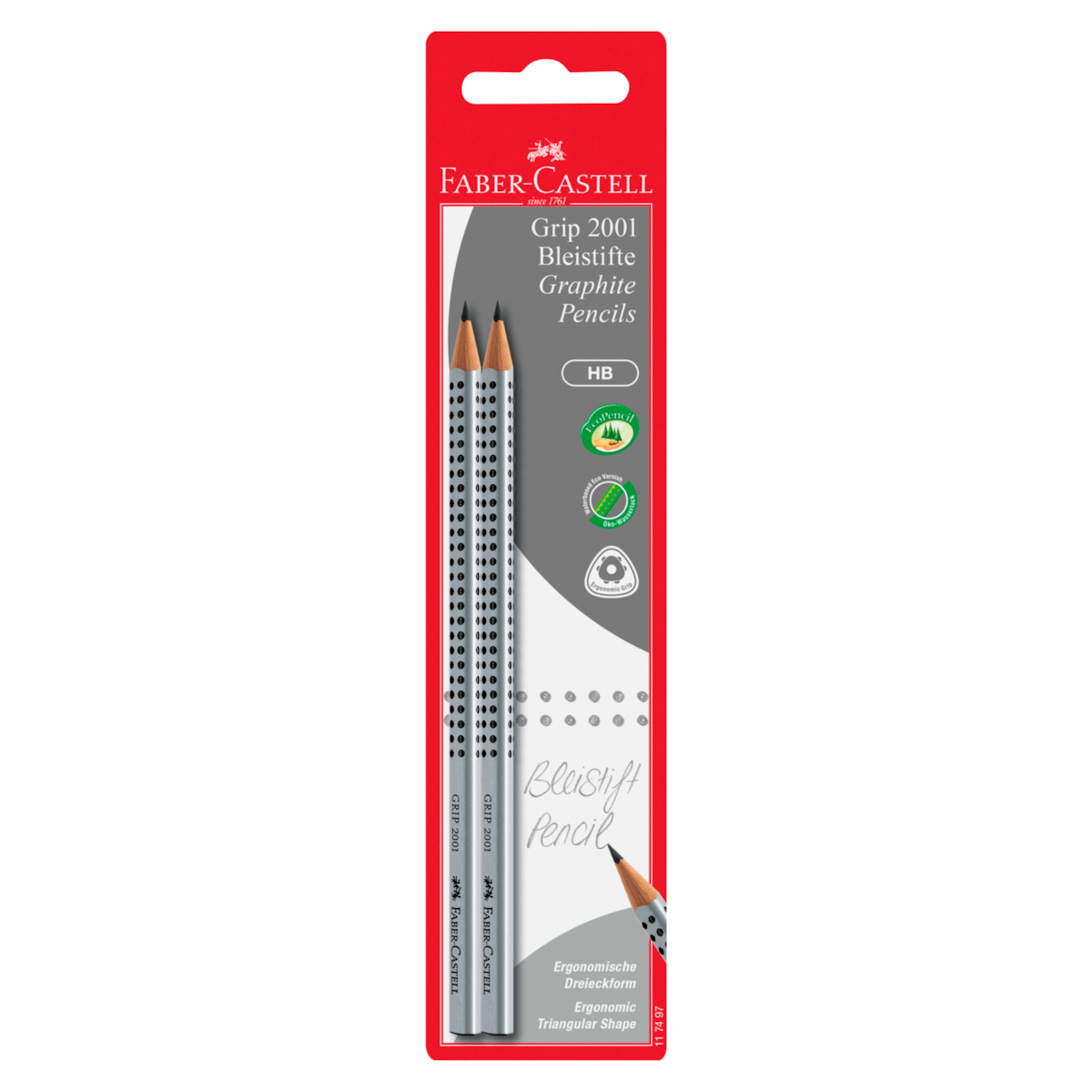 Faber-Castell Bleistift Grip 2001 2 Stück