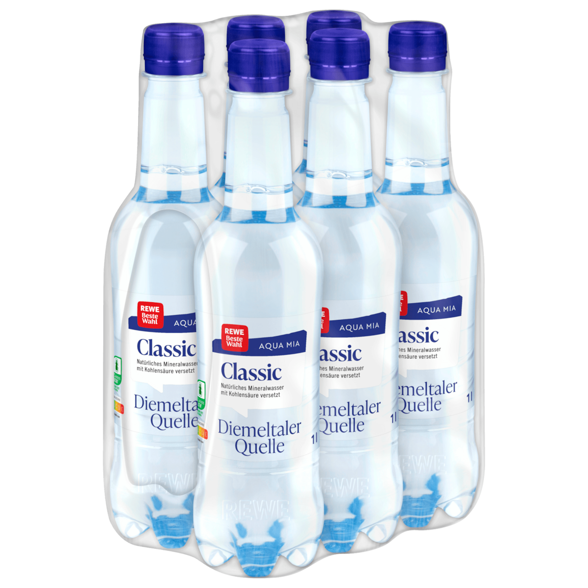 REWE Beste Wahl Mineralwasser Classic 6x1l