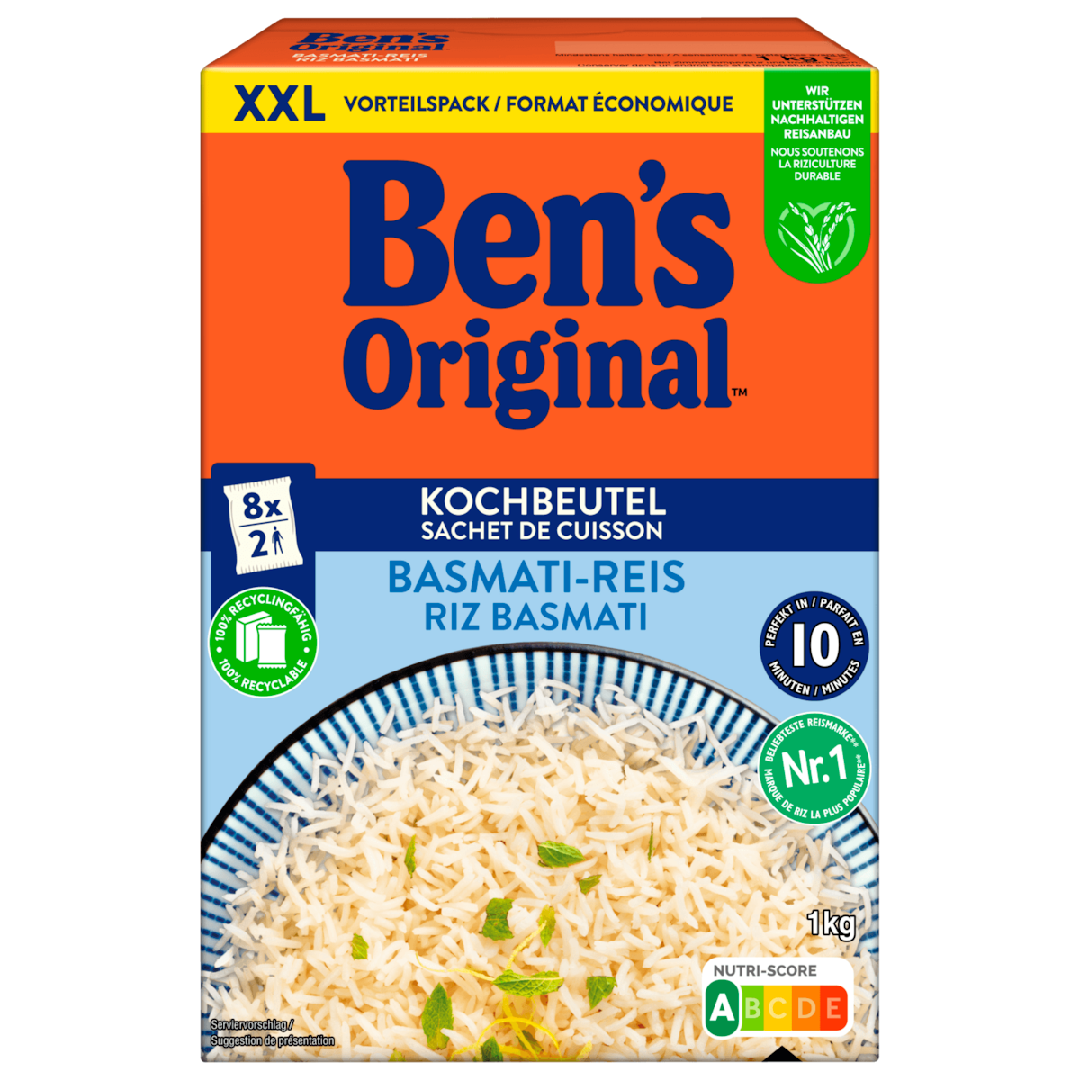 Ben's Original Basmati-Reis im Beutel 1kg