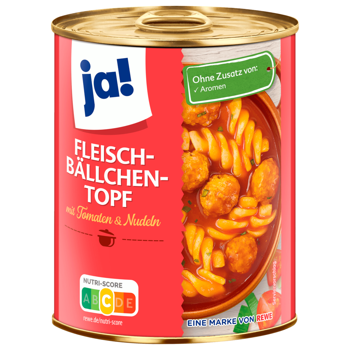 ja! Fleischbällchen-Topf mit Tomaten & Nudeln 800g