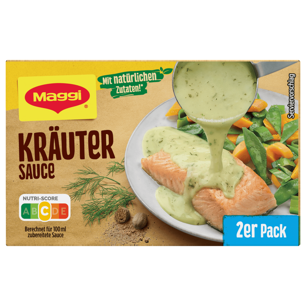 Maggi Kräuter Sauce 2er Pack ergibt 2x250ml