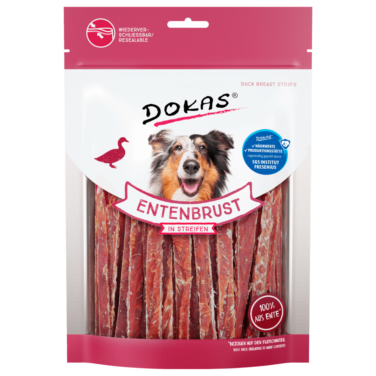 Dokas Entenbrust in Streifen 250g