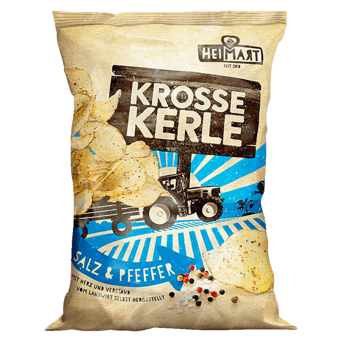 HeiMart Krosse Kerle Chips Salz & Pfeffer 115g
