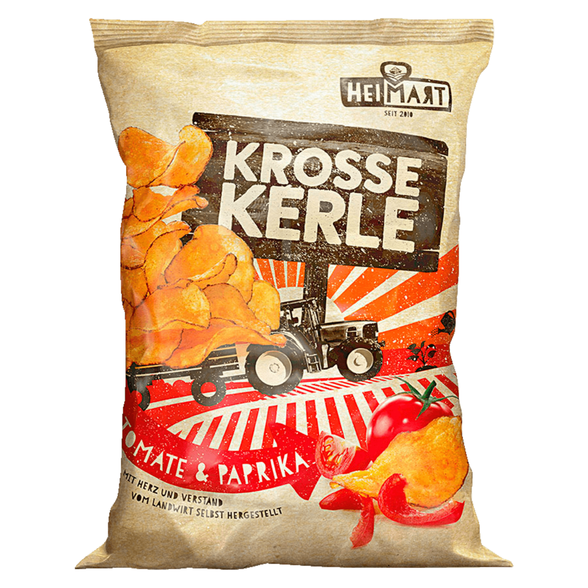 HeiMart Krosse Kerle Chips Tomate & Paprika 115g