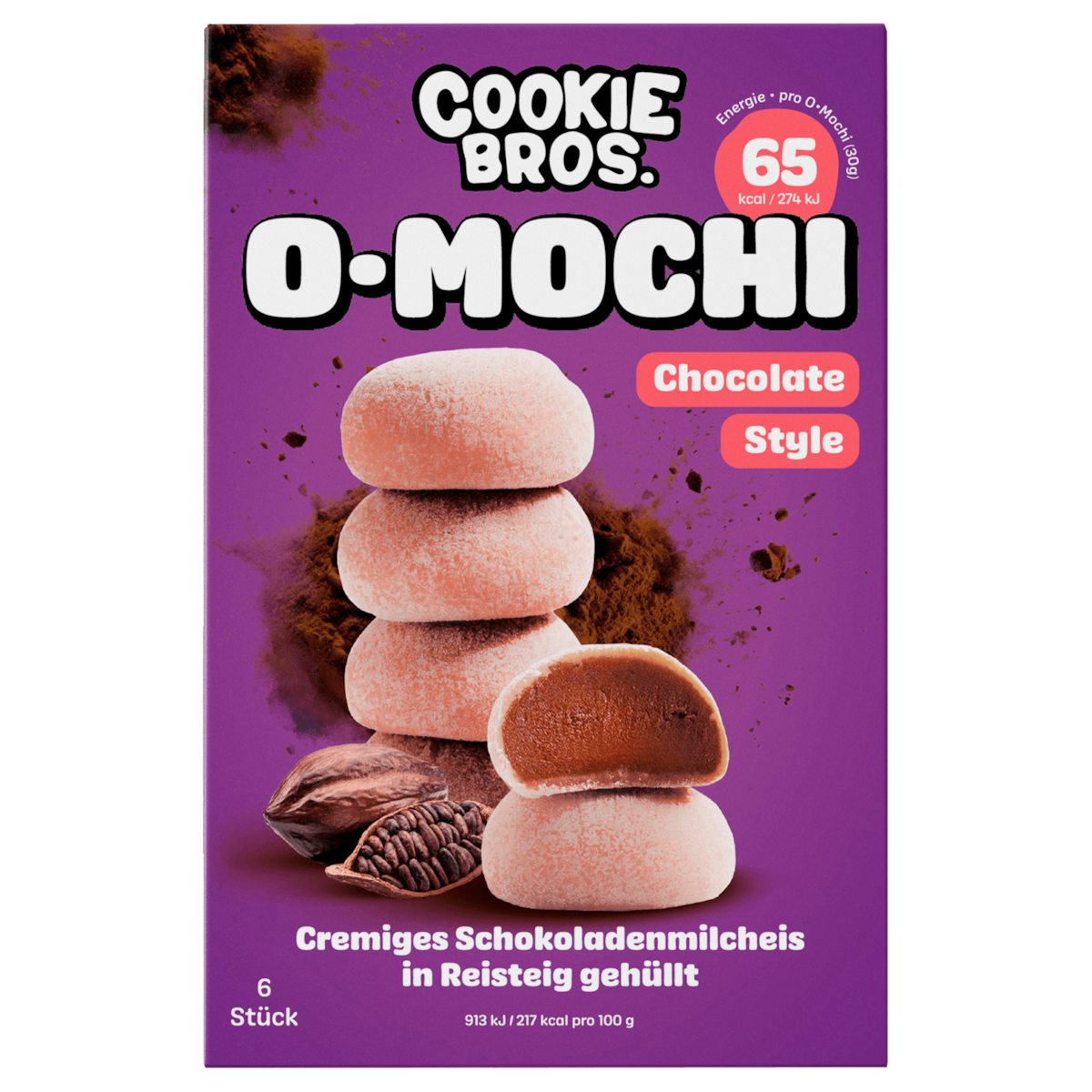 O-Mochi Mochi Eis Kakao 6 Stück, 180g