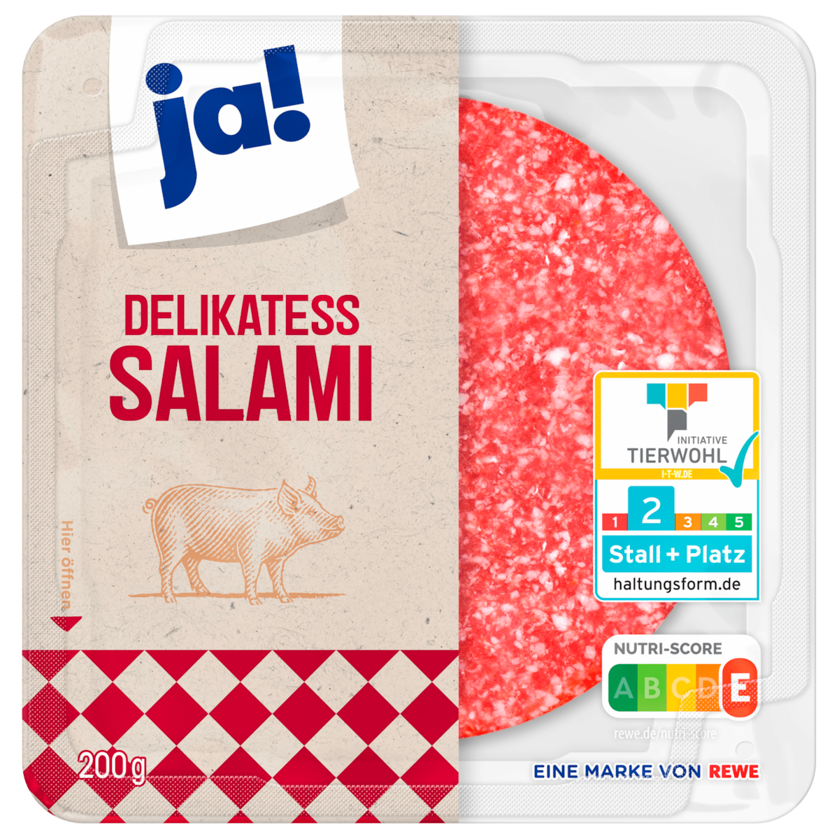 ja! Delikatess-Salami 200g