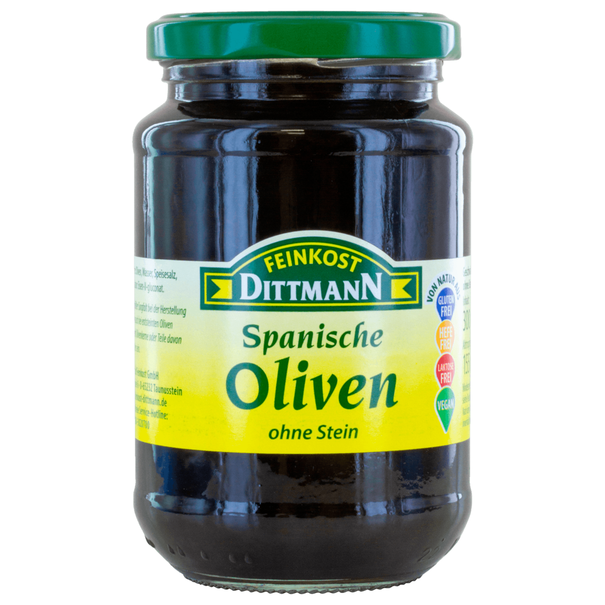 Feinkost Dittmann Spanische Oliven schwarz 155g