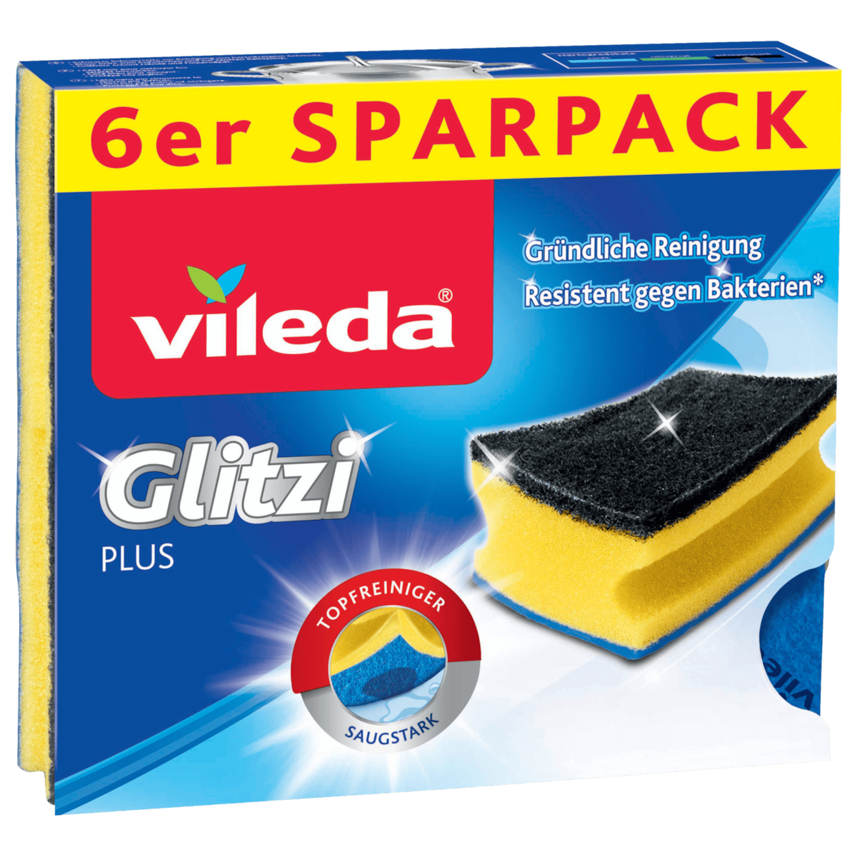 Vileda Glitzi Plus Topfreiniger 6 Stück