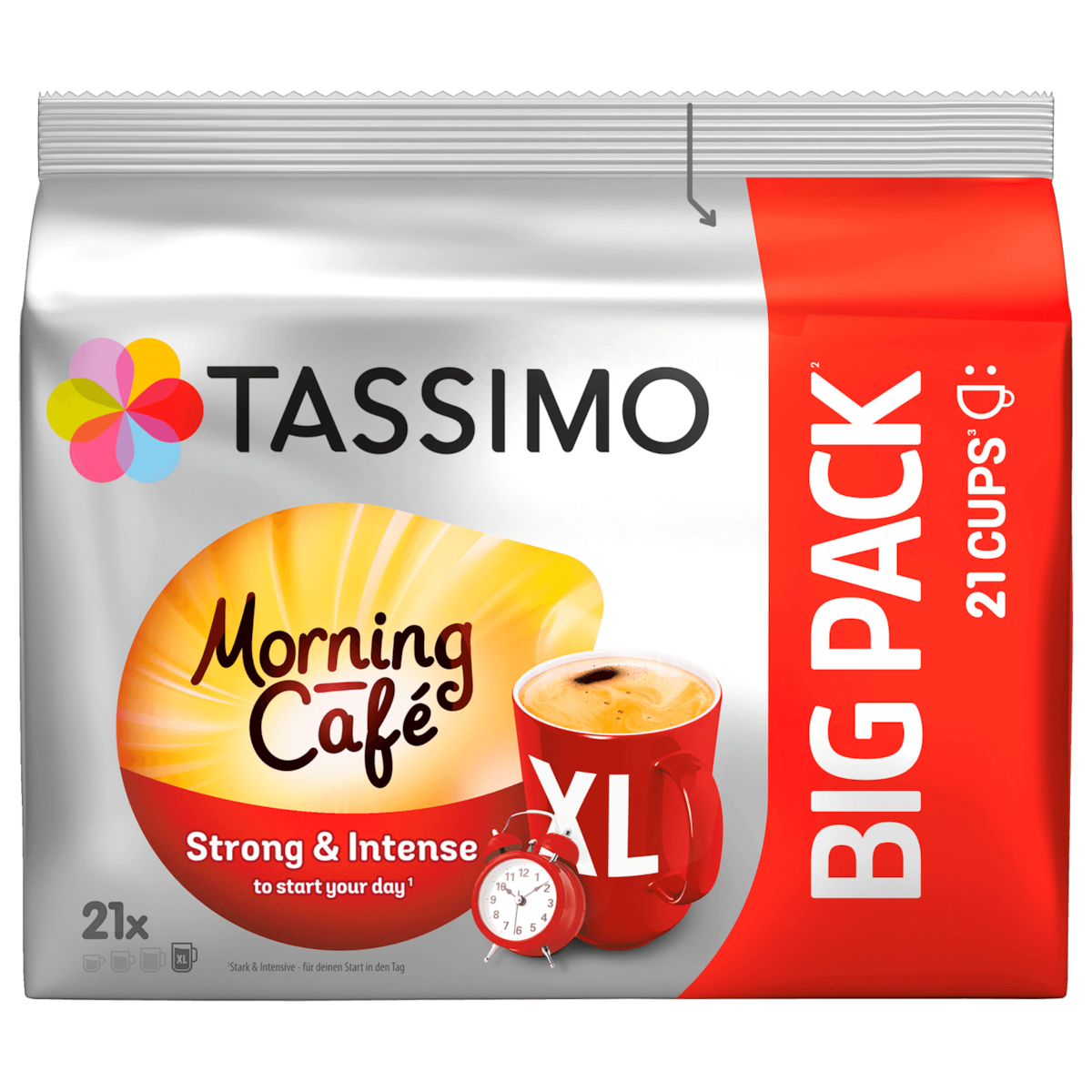 Tassimo Kaffeekapseln Morning Café XL 163,8g, 21 Kapseln