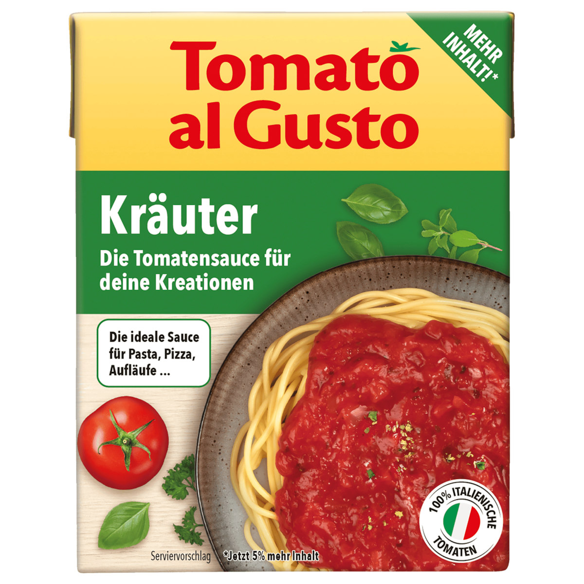 Tomato al Gusto Kräuter 390g