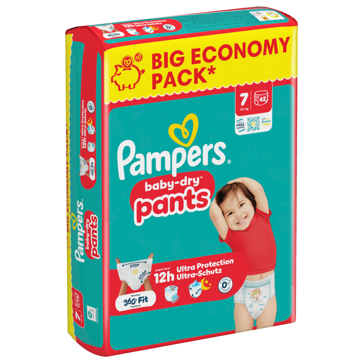 Pampers Baby-Dry Pants Windeln Gr.7 15+kg 42 Stück