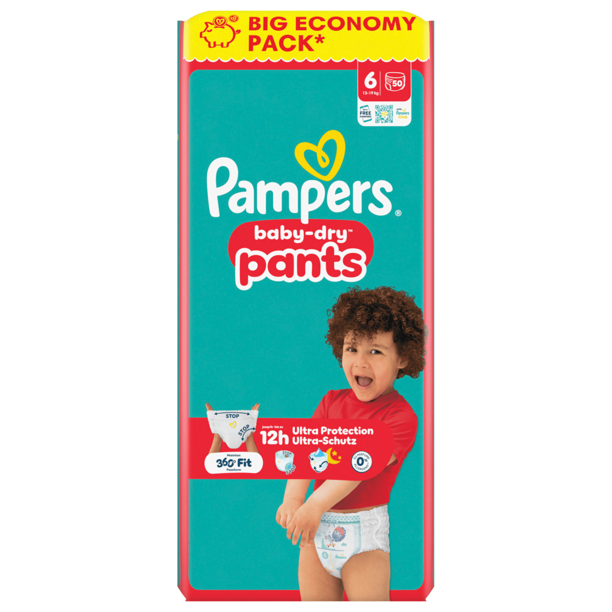 Pampers Baby-Dry Pants Windeln Gr.6 13-19kg 50 Stück