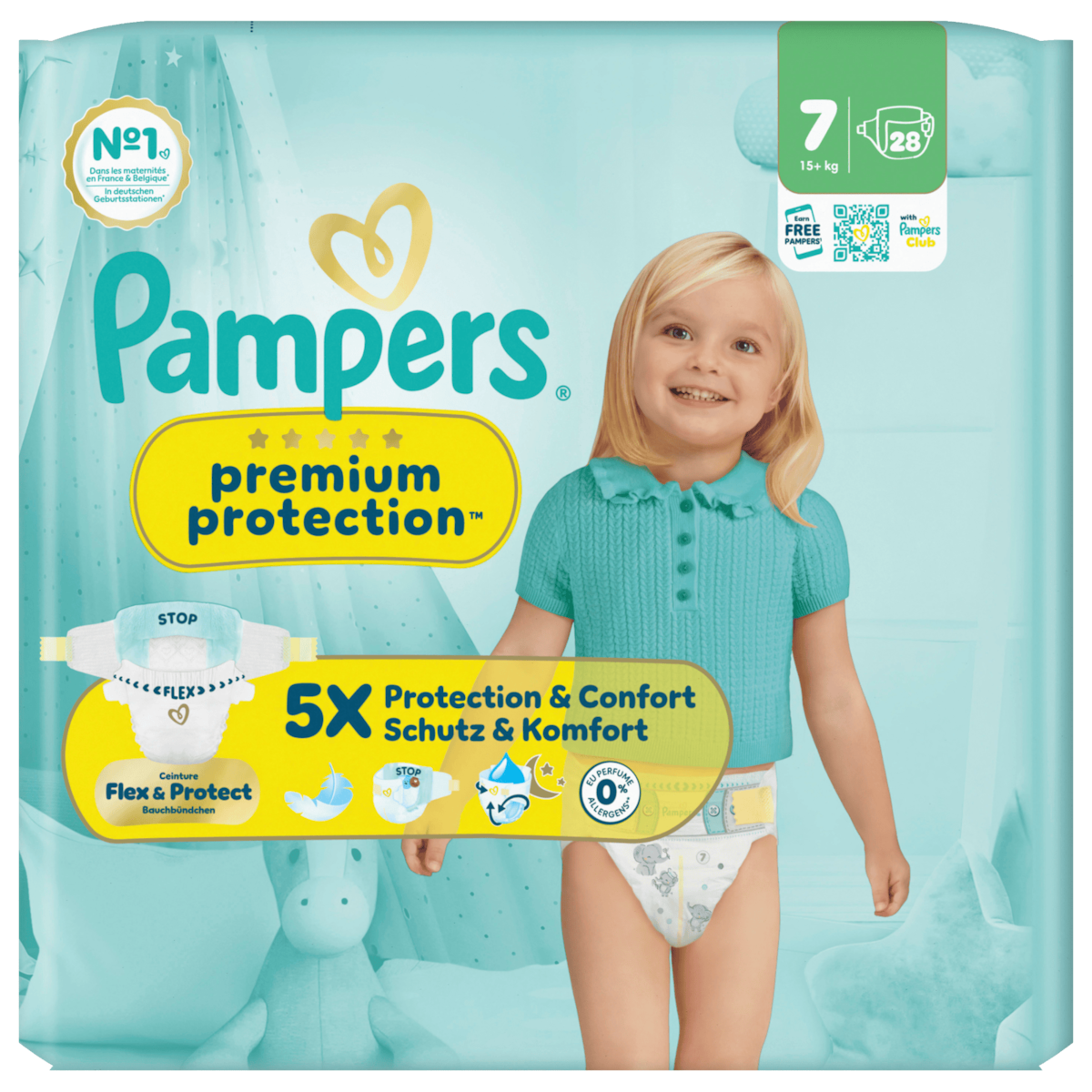 Pampers Premium Protection Windeln Gr.7 15+kg 28 Stück