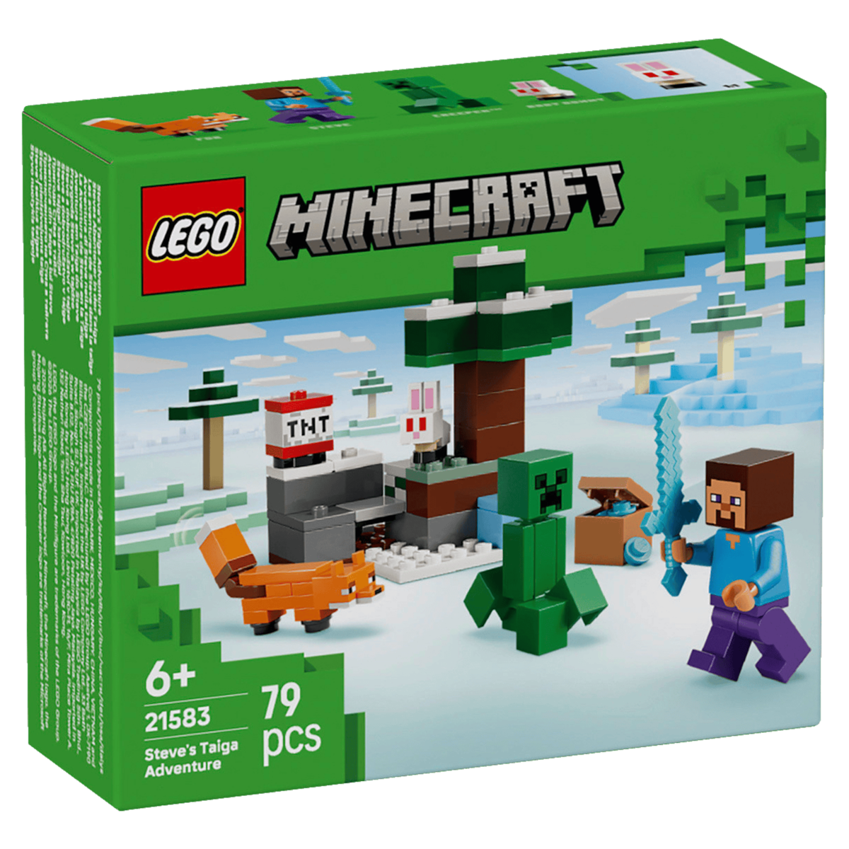 LEGO Minecraft 21583 Steves Abenteuer in der Taiga