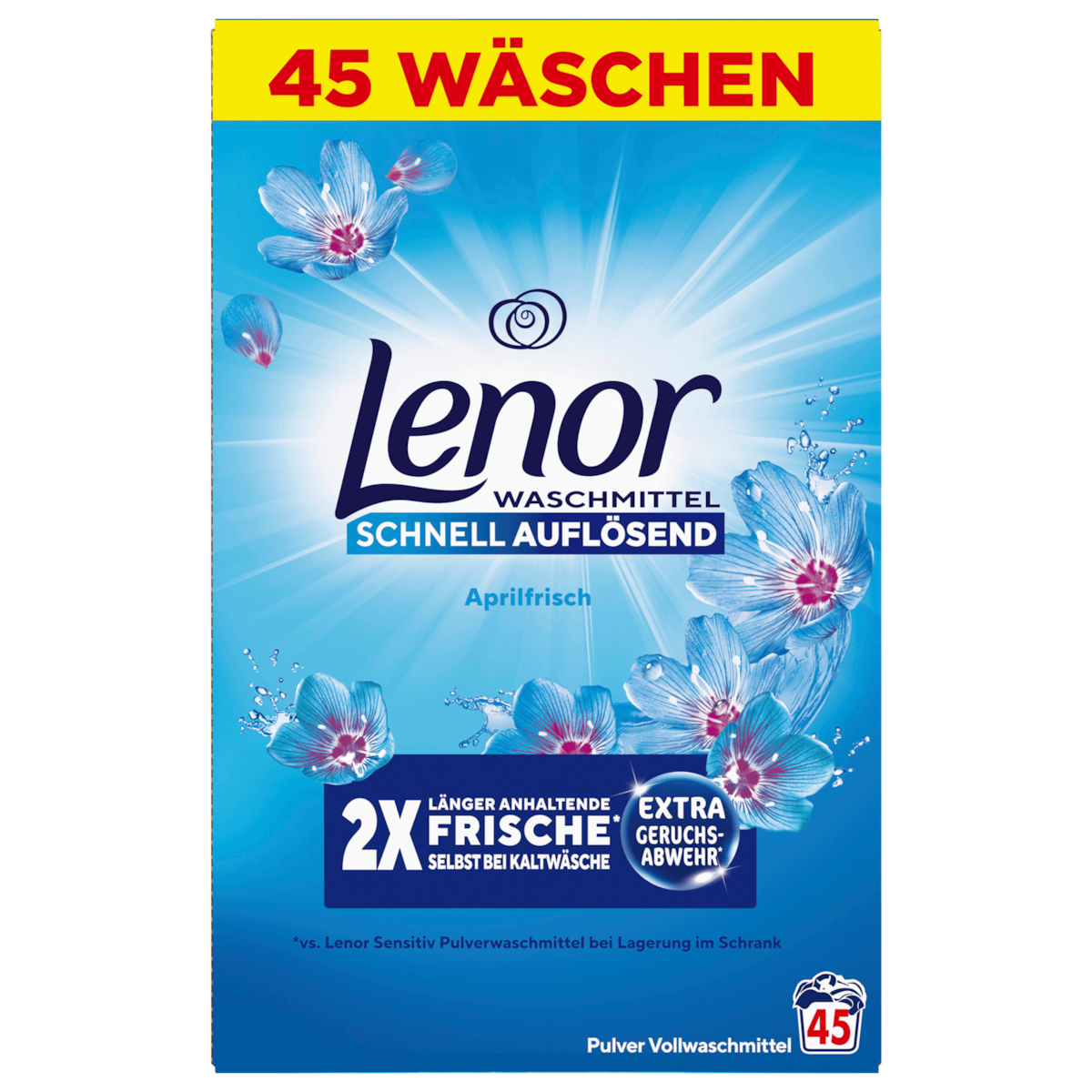 Lenor Vollwaschmittel Pulver Aprilfrisch 2,25kg 45WL