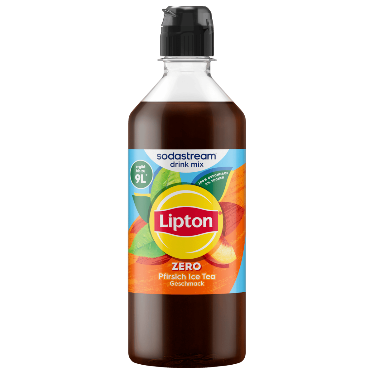 Sodastream drink mix Lipton Pfirsich Ice Tea Zero Sirup 440ml