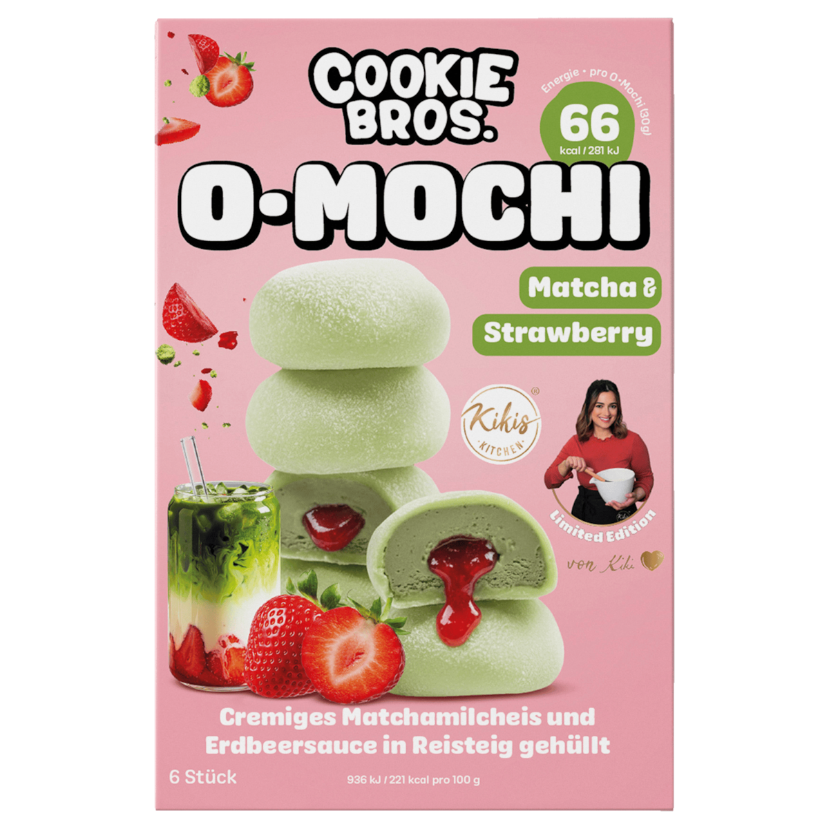 Cookie Bros O-Mochi Matcha & Strawberry 180g