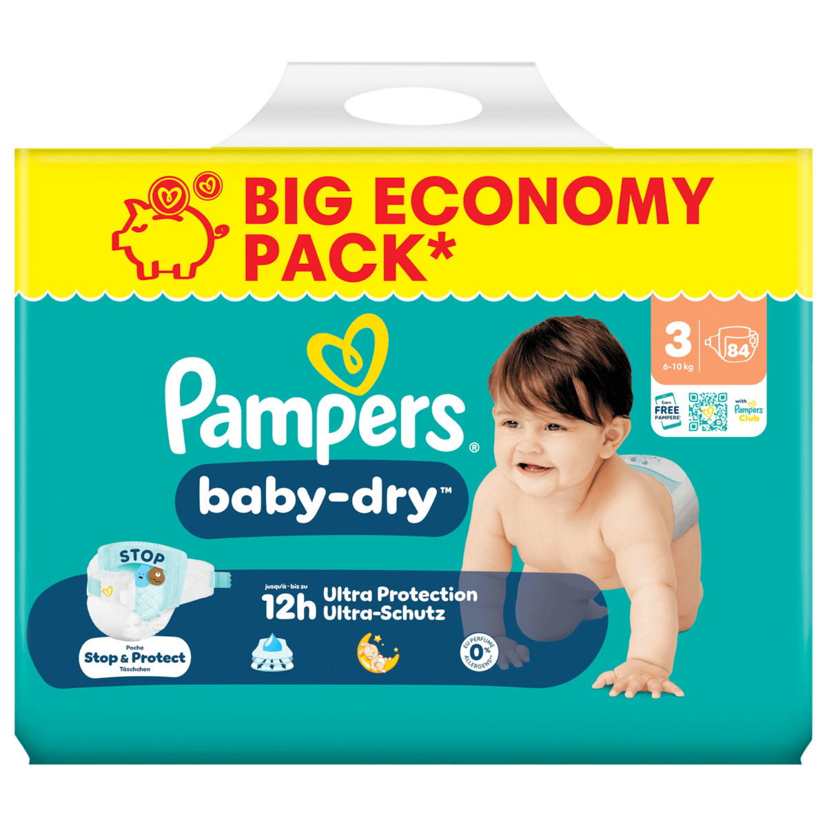 Pampers Baby-Dry Windeln Gr.3 6-10kg 84 Stück