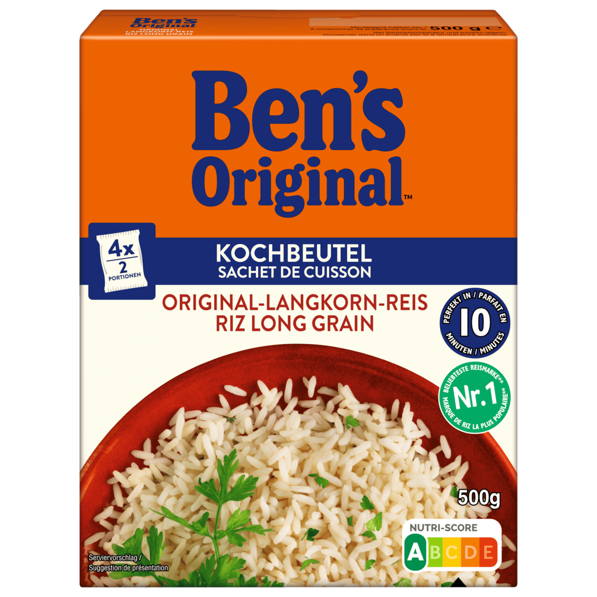 Ben's Original Original-Langkorn Reis im Beutel 10-Minuten 4x125g