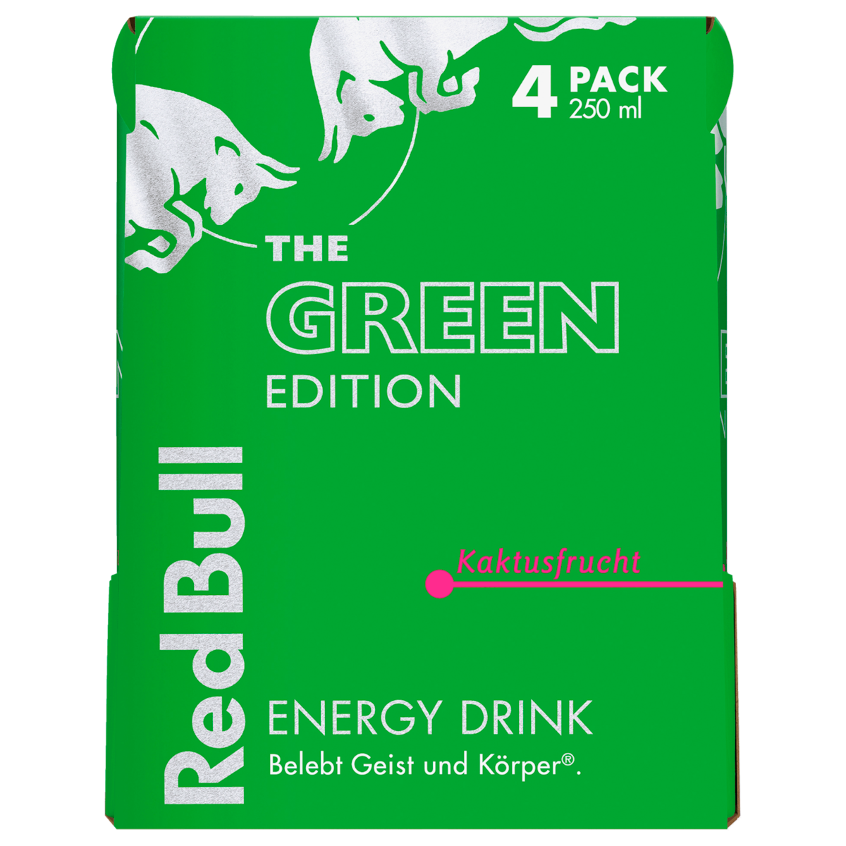 Red Bull Energy Drink Green Edition Kaktusfrucht 4x0,25l