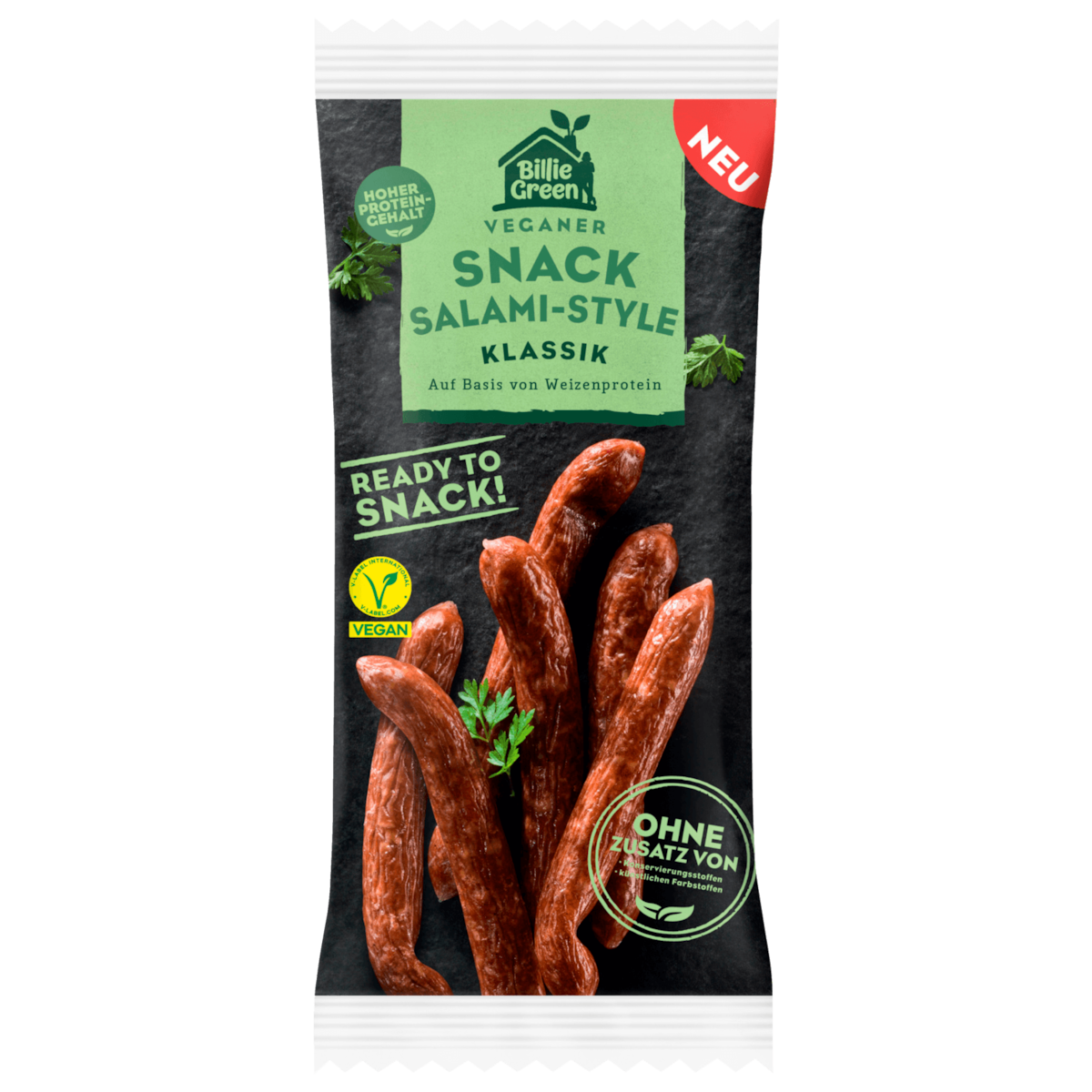 Billie Green Snack Salami Style vegan 75g