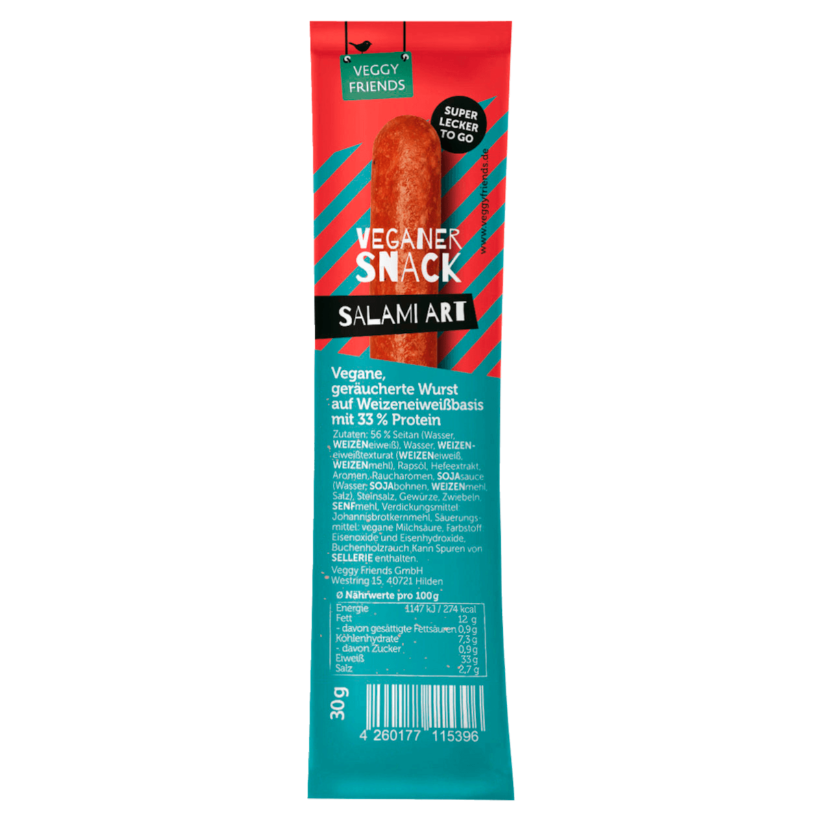 Veggy Friends Snack Salami Art vegan 30g