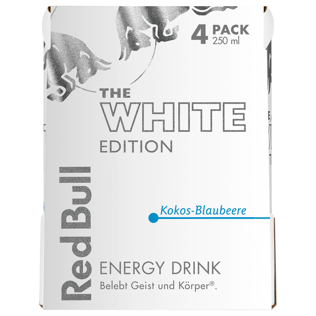 Red Bull Energy Drink White Edition Kokos Blaubeere 4x0,25l