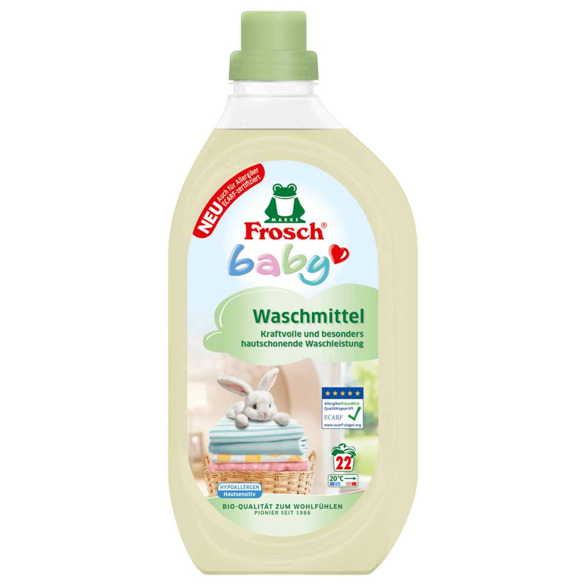 Frosch baby Waschmittel Flüssig 1,5l 22WL