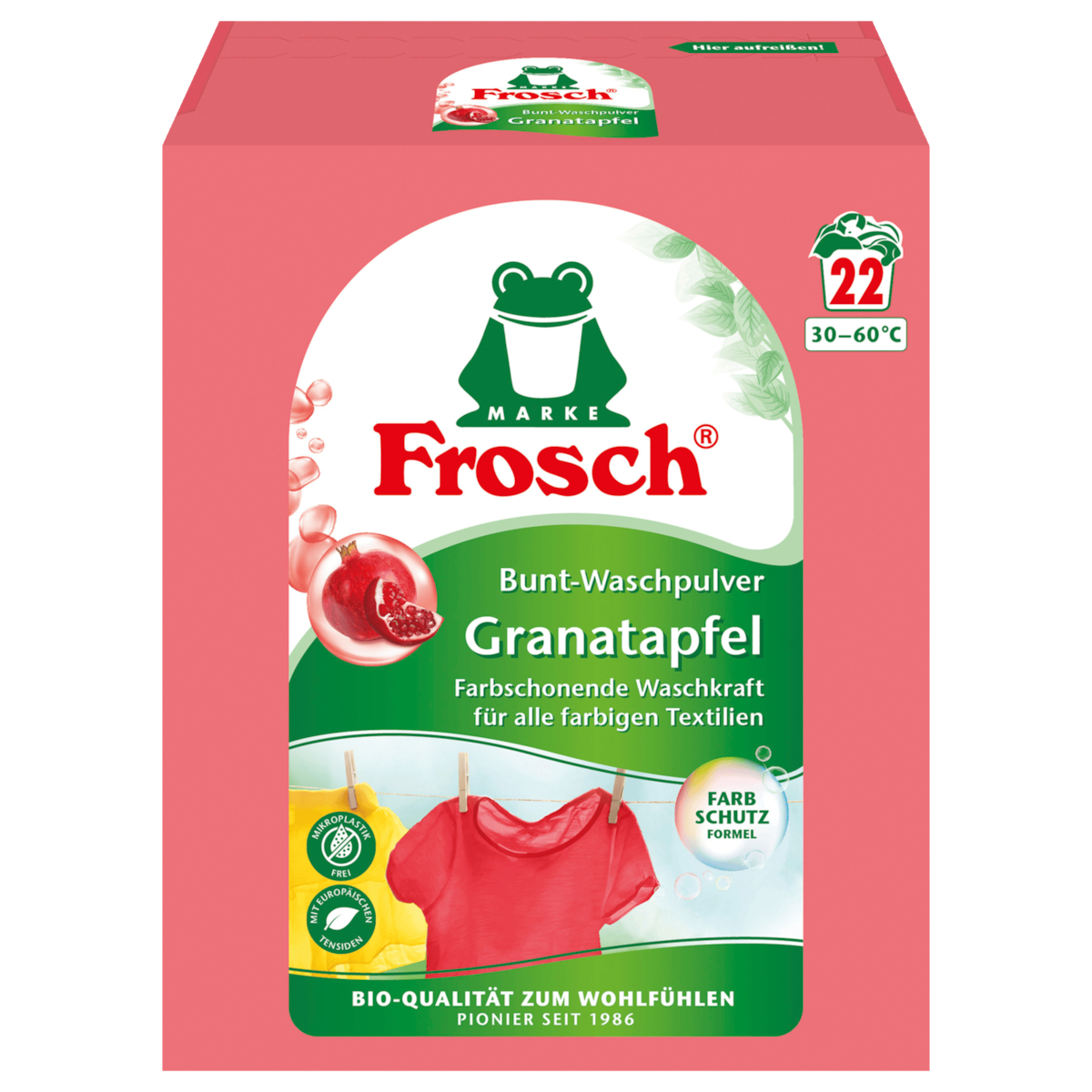 Frosch Bunt-Waschpulver Granatapfel 1,45kg 22WL