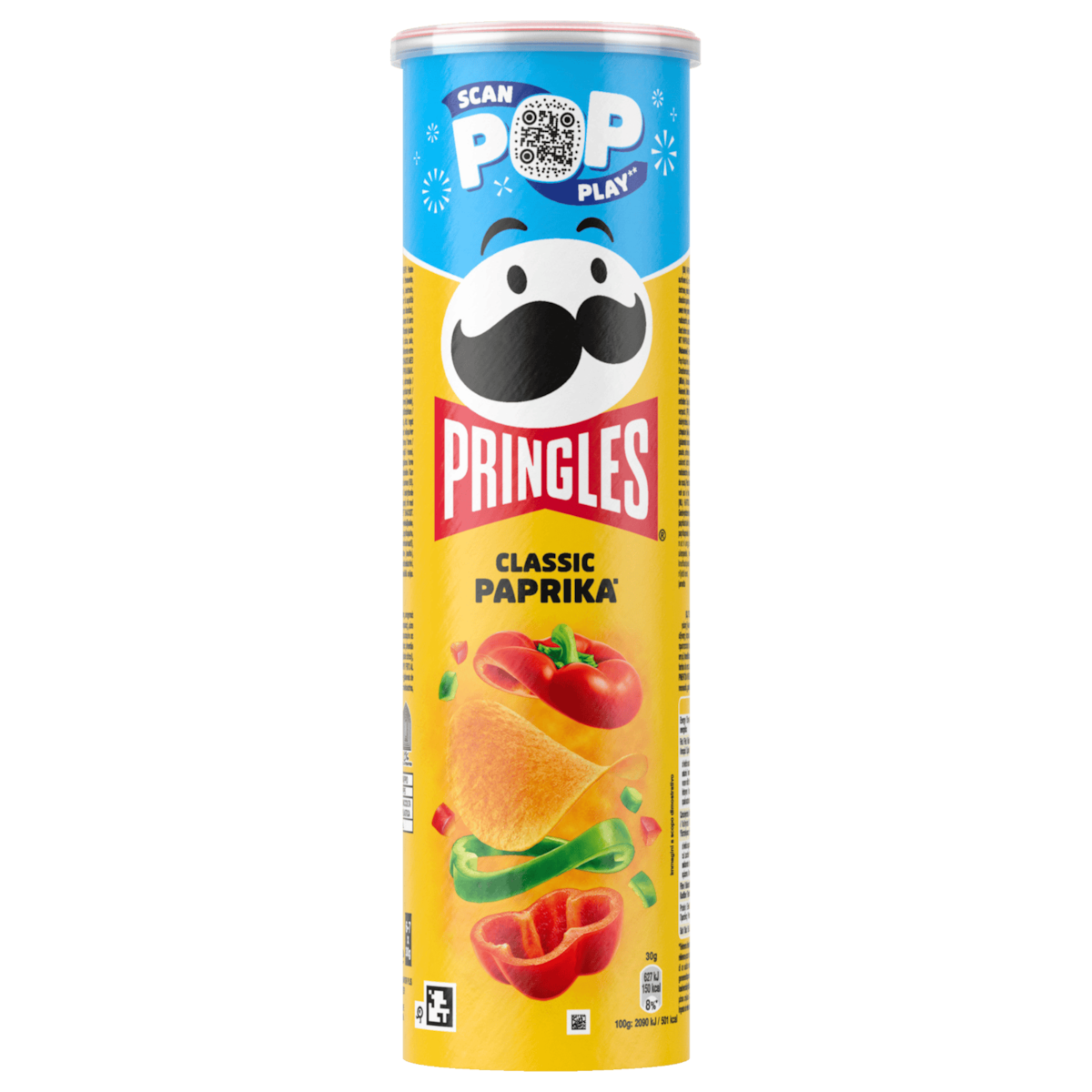 Pringles Classic Paprika Chips 185g