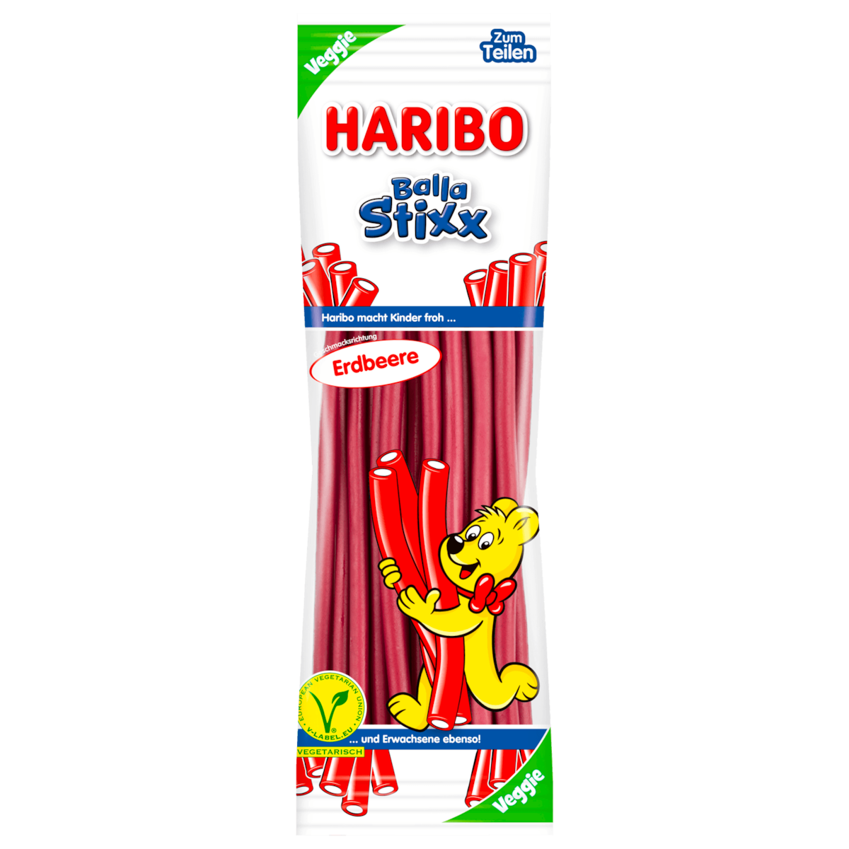 Haribo Balla Stixx Erdbeere 200g