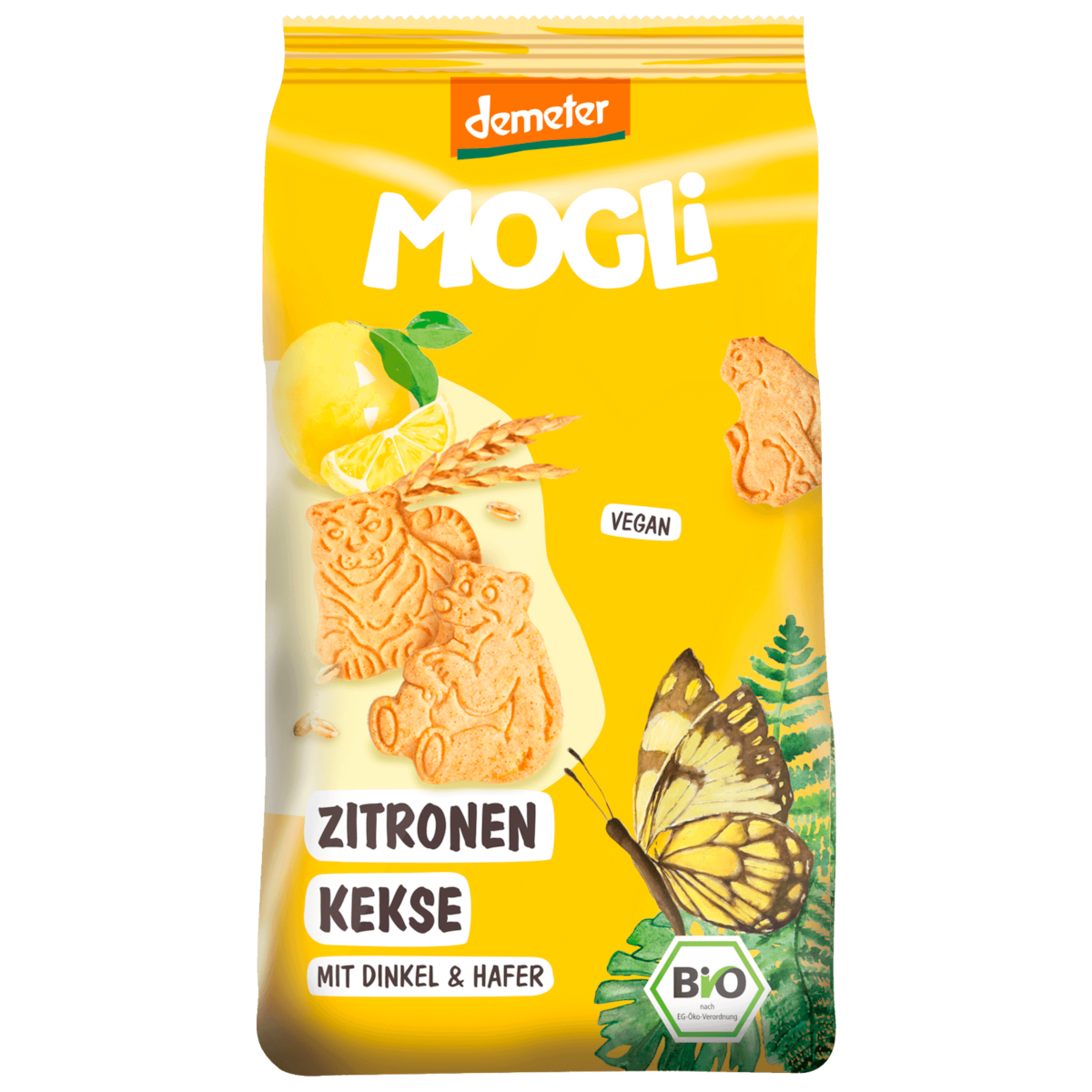 Mogli Bio Demeter Zitronen Kekse 125g